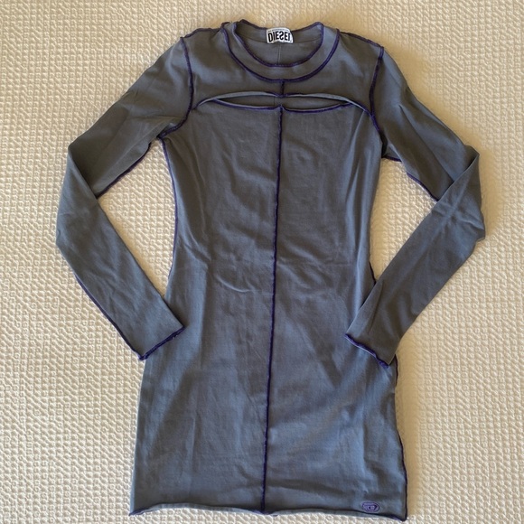 DIESEL Dress in Smoke Blue - Picture 1 of 2